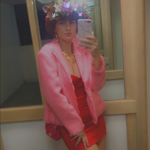 Pink Tweed Jacket - Picture 3 of 4